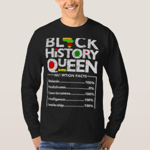Camiseta História Negra Mês Rainha Melanina Mulheres Mãe Si