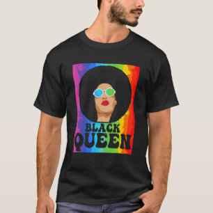 Camiseta História Negra Mês Rainha Negra Orgulho Negro Afro