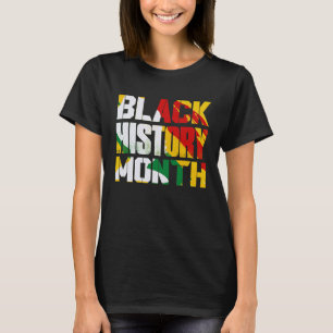 Camiseta História Negra Mês Raízes Africanas Orgulho Melani