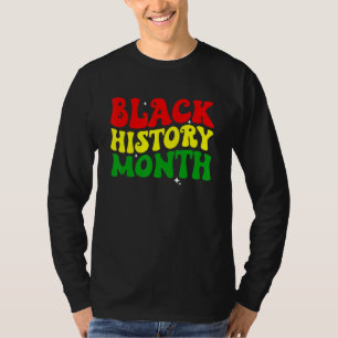 Camiseta História Negra Mês Retro-Afro-Americano Melanina
