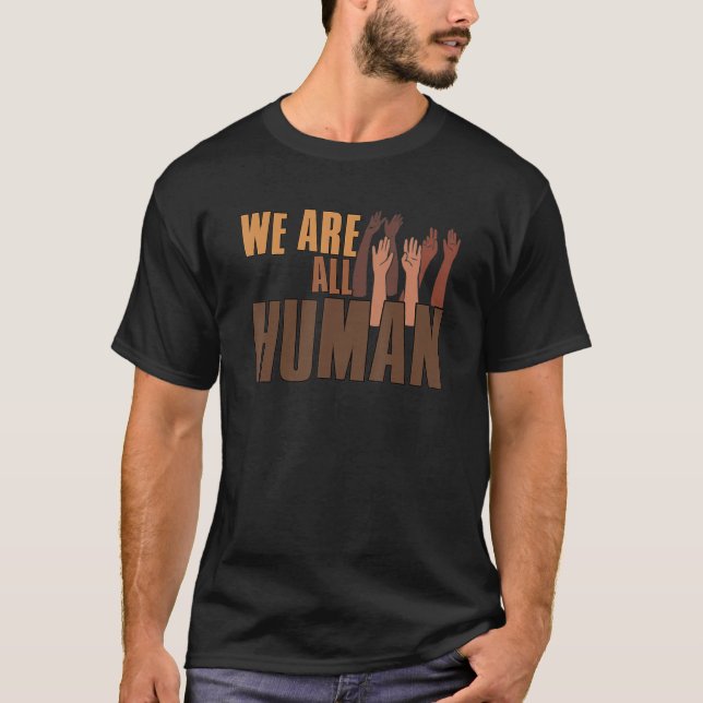 Camiseta História Negra Mês Somos Todos Orgulho Humano 1 (Frente)