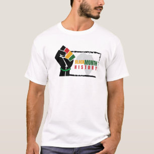 Camiseta História Negra Meses Americanos Africanos Eu sou