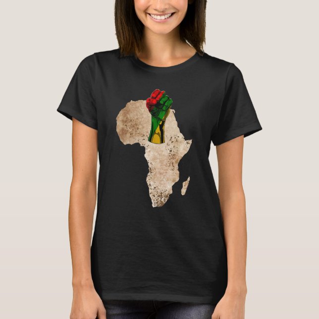 Camiseta História Negra Mulheres Africanas do Orgulho (Frente)