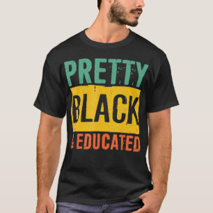 Camiseta História Negra Oferece Orgulho Negro Bonito Preto