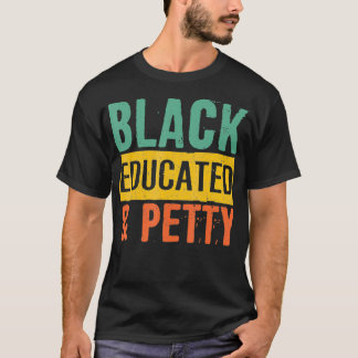 Camiseta História Negra Oferece Orgulho Negro Educado E