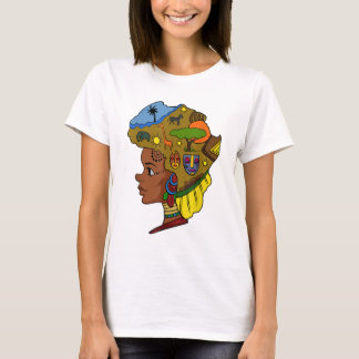 Camiseta História Negra Orgânica da Mulher Negra Americana