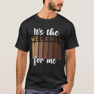 Camiseta História Negra Orgulho Melanin Homens Afro-America