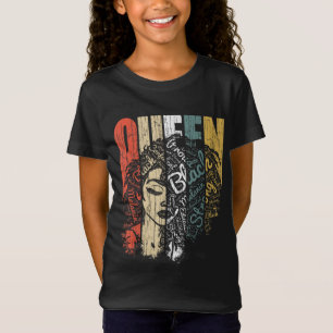 Camiseta História Negra para Mulheres Rainha Africana de Ve