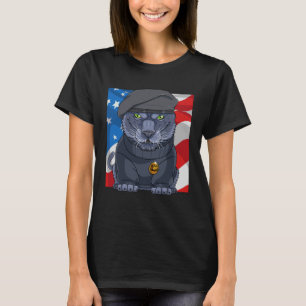 Camiseta História Negra Partido Pantera Patriótico Afro-Ame