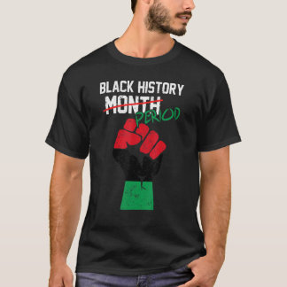 Camiseta História Negra Período do Mês Melanina África Subi