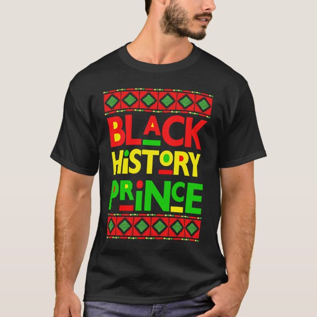 Camiseta História Negra Príncipe Melanino Filho Bruh Brown  (Frente)