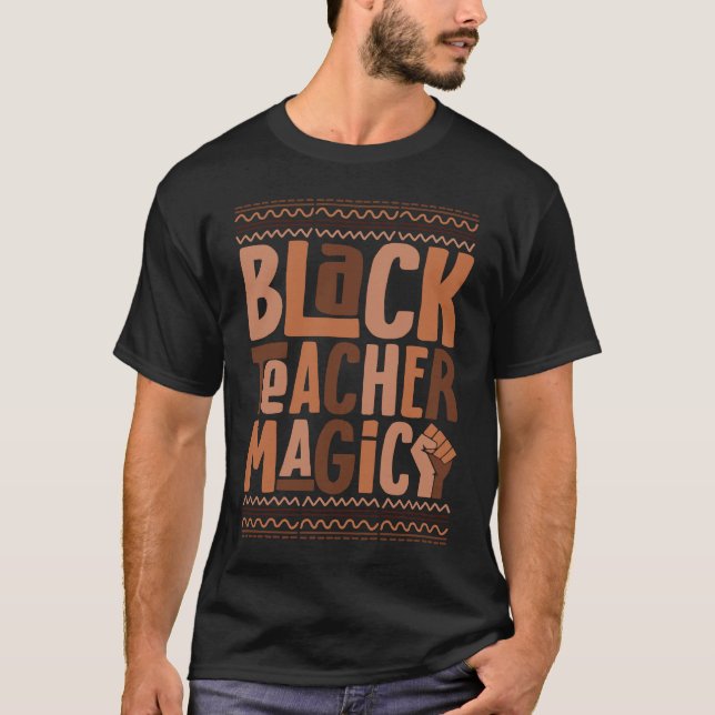 Camiseta História Negra Professor Preto Magic Black Quee (Frente)