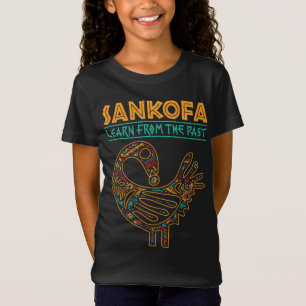 Camiseta História Negra Sankofa African Bird Déciésimo