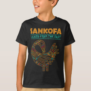 Camiseta História Negra Sankofa African Bird Déciésimo