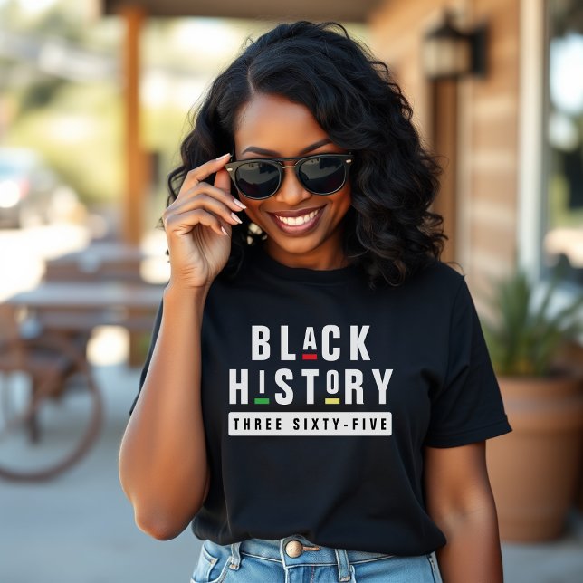 Camiseta História Negra Três Sessenta e cinco retrorados 90 (Criador carregado)