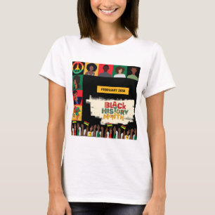 Camiseta História Negra Vermelha Mês Honrando Legado