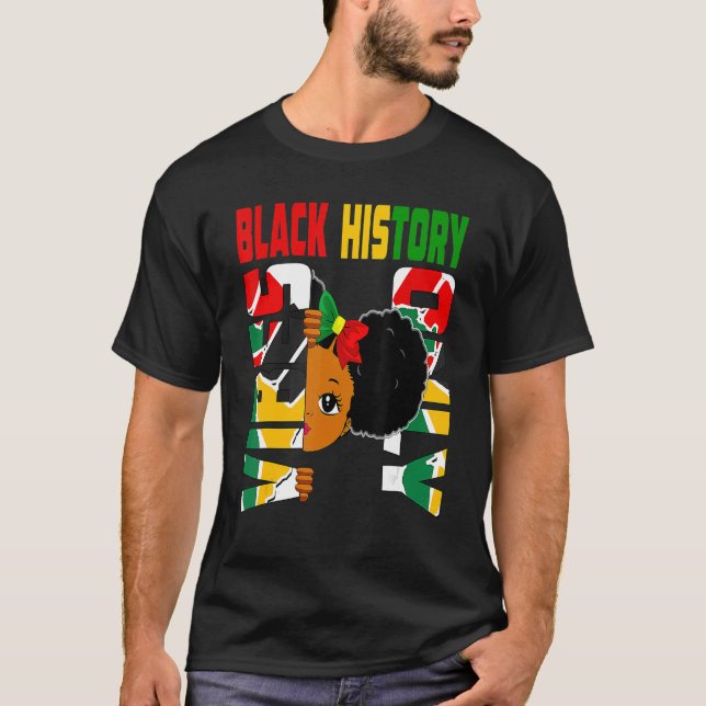 Camiseta História Negra Viba Apenas Melanina Princesa Negra (Frente)