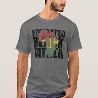 Camiseta História Orgulhosa Tribal do Pai Negro Educado Áfr