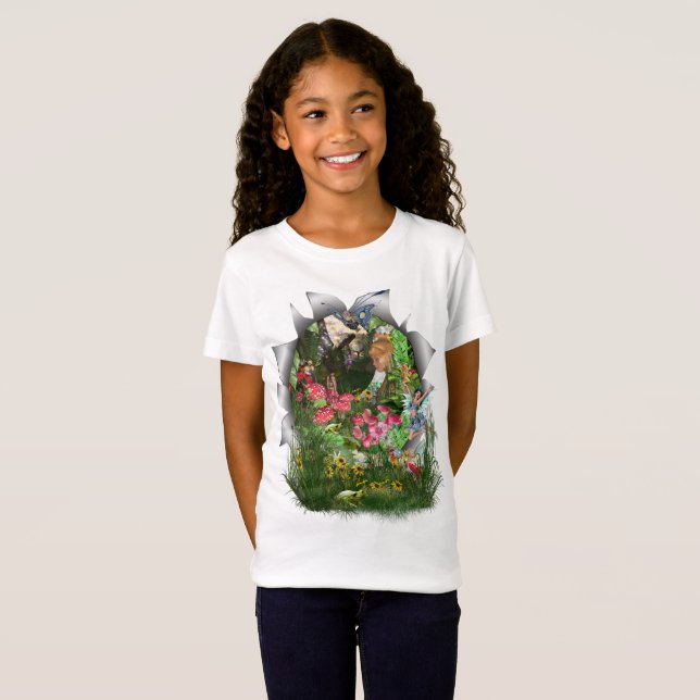 Camiseta Histórias de fantasia da floresta do Reino Unido d (Frente Completa)