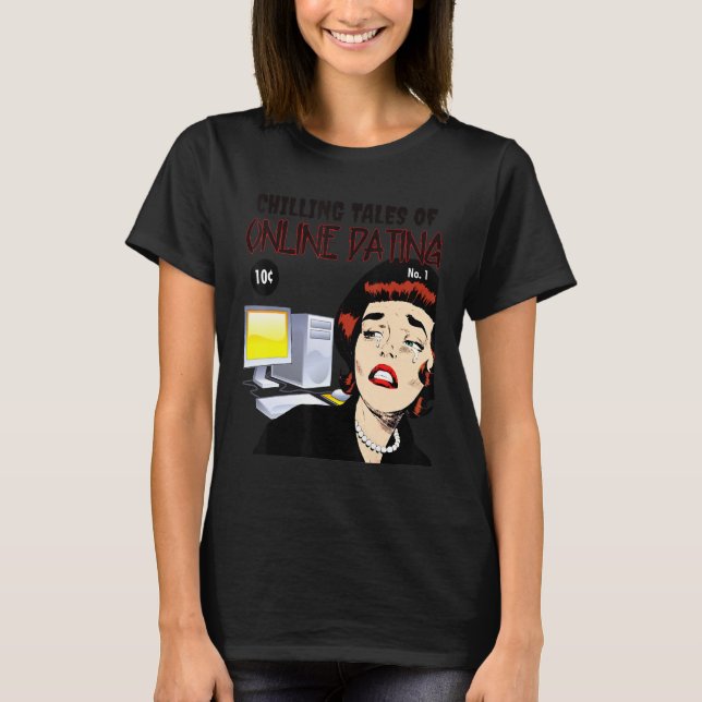 Camiseta Histórias de Refrigeração Online do Namorando Vint (Frente)