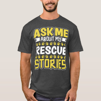 Camiseta Histórias de salvamento de animais salvamento de a