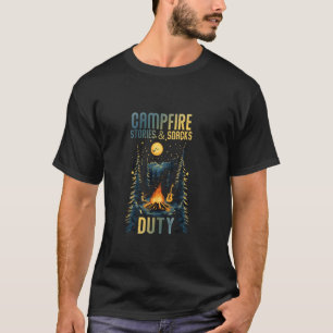 CAMISETA HISTÓRIAS E LANCHES NA FOGUEIRA DE ACAMPAMENTO