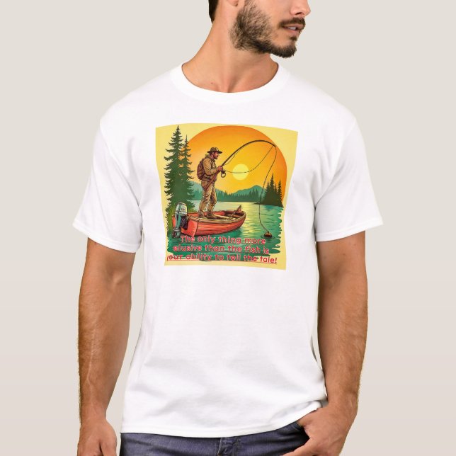 Camiseta Histórias Elusivas da Pescaria (Frente)