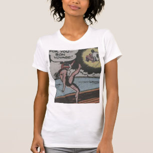 Camiseta histórias em quadrinhos Adventure dos anos 50 M