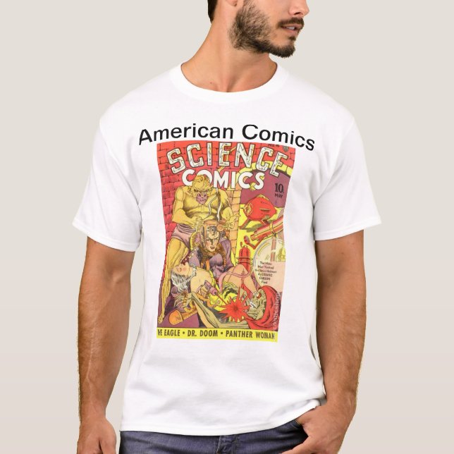 Camiseta Histórias em quadrinhos americanas (Frente)
