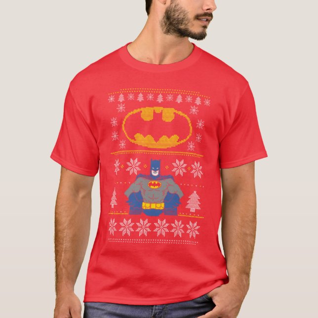 Camiseta HISTÓRIAS EM QUADRINHOS DC Batman Christmas Ugly S (Frente)