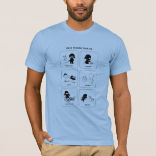 Camiseta Histórias em quadrinhos de Cartoon dos Cursos de T