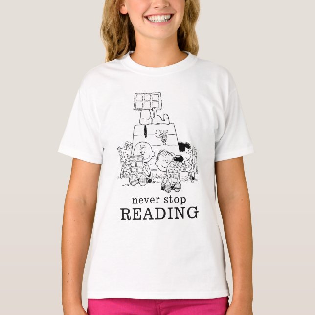 Camiseta Histórias em quadrinhos de Leitura da Gangue do Am (Frente)