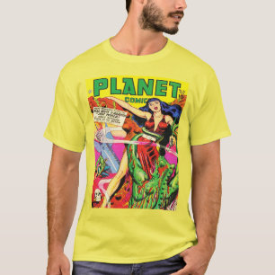 Camiseta histórias em quadrinhos do PLANETA SCSI FI, de 194