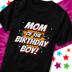 Camiseta Histórias em quadrinhos do Super Herói Mãe do Aniv