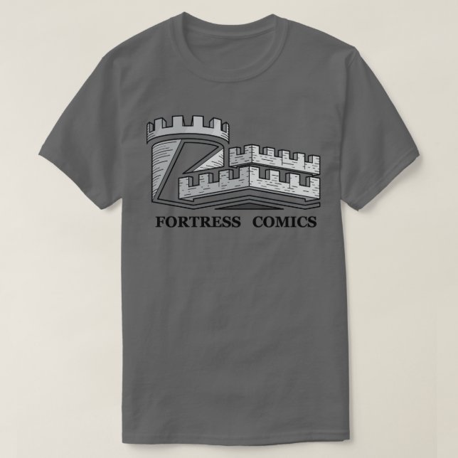 Camiseta Histórias em quadrinhos fortalezas (Frente do Design)