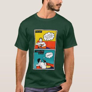 Camiseta histórias em quadrinhos Geeks robustas de mel amar