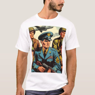 Camiseta Histórias em quadrinhos Militares de Vintage Soldi