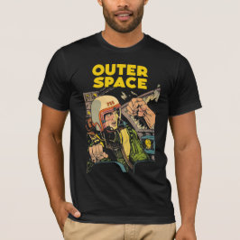 Camiseta Histórias em quadrinhos para espaços exteriores n.