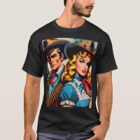 Histórias em quadrinhos Retro do Oeste Selvagem de