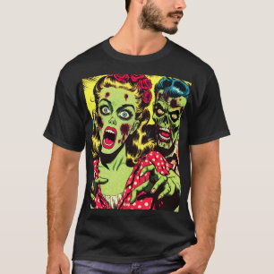 Camiseta Histórias em quadrinhos Retroativas do Casal Zombi