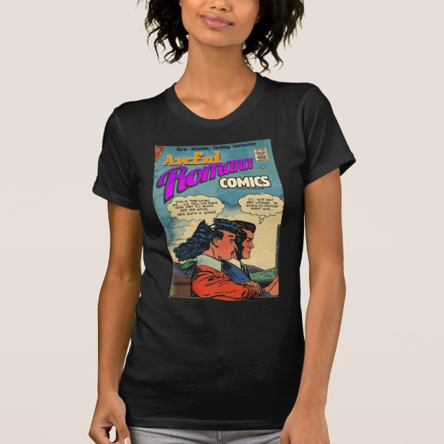 Camiseta Histórias em quadrinhos terríveis do Romance - cob (Frente)