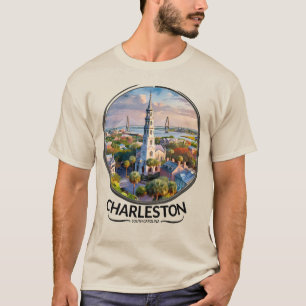 Camiseta Histórica de Charleston na Carolina do Sul