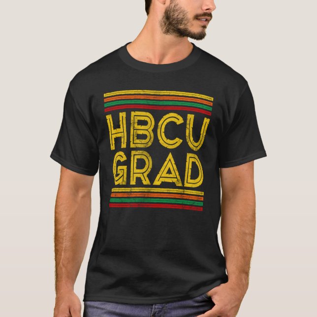 Camiseta Historical Black College Alumni HBCU Grad (Frente)