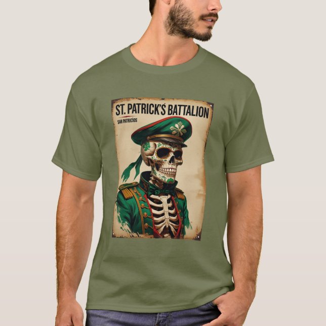 Camiseta Historical Saint Patricks Battalion Military  (Frente)