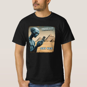 Camiseta Histórico da Pirâmide da Alienígena antiga