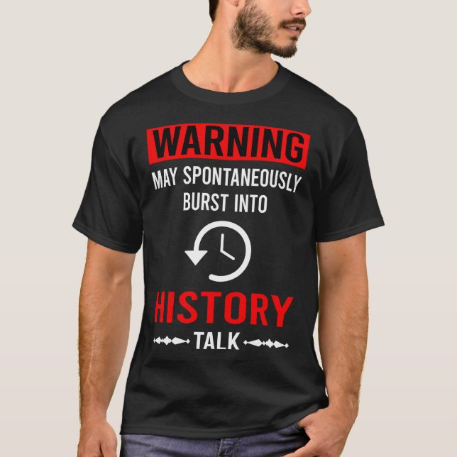 Camiseta Histórico de Aviso Vermelho (Frente)