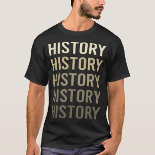 Camiseta Histórico de Texto Marrom
