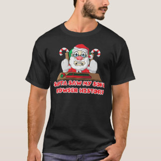 Camiseta Histórico do Navegador da Internet do Papai Noel -