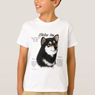 Camiseta Histórico do Shiba Inu Negro