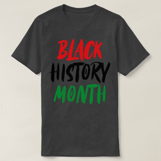 Camiseta histórico negro mês 1 (Frente do Design)